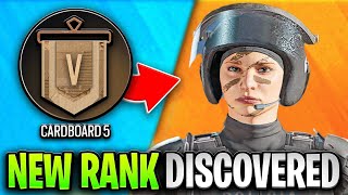 I discovered a NEW Rank in R6... Cardboard 1