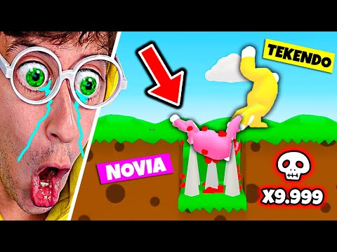 Novia en MAPA TROL 99% IMPOSIBLE 😂🐰!! - Super Bunny Man TEKENDO