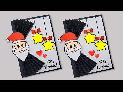 Linda Tarjeta Navideña 🥰 Tarjeta Navideña hecha a mano🎅🥰 Christmas Card