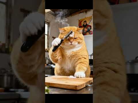 第 1089 集 | 肥橘猫煮蒸鸡 #猫咪 #猫的故事 #ai猫咪 #娱乐 #搞笑