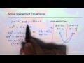 Solving Systems of Equations