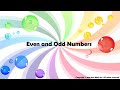 Identifying Even and Odd Numbers