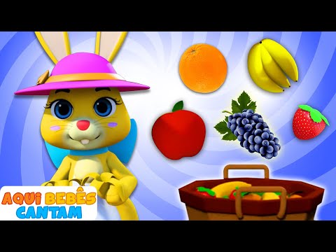 Canção de Frutas 🍓🍇 | Aprenda Frutas para crianças | Músicas para crianças | Aqui Bebês Cantam