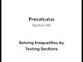 Solving Inequalities with Rational Functions