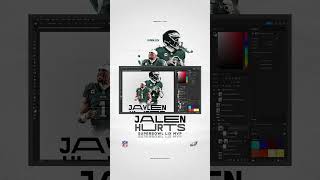 Photoshop: Jalen Hurts Super Bowl LIX MVP Flyer — Philadelphia Eagles 2025