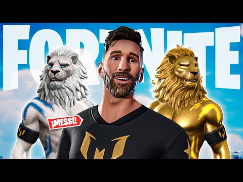 JUGANDO CON LA SKIN DE MESSI EN FORTNITE 😱