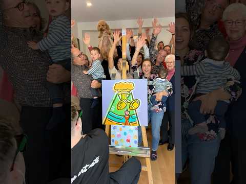 Painting Pop Art Cat #774