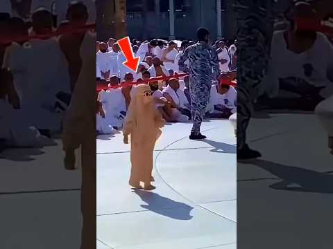 Moment Perjuangan Gadis kecil ingin mencium hajar aswad.#shorts