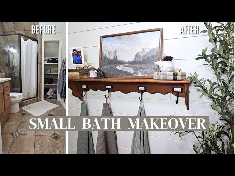 DIY Small Master Bathroom Design Ideas • Small Space Transformation Ideas • Before and After