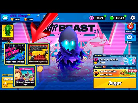 JUGANDO STUMBLE GUYS EN VIVO CON SUSCRIPTORES / NUEVO MAPA DE MR BEAST Y NUEVA RULETA