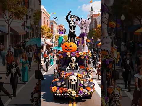 Pakai Kostum Tengkorak! #shorts #animasi #kartun