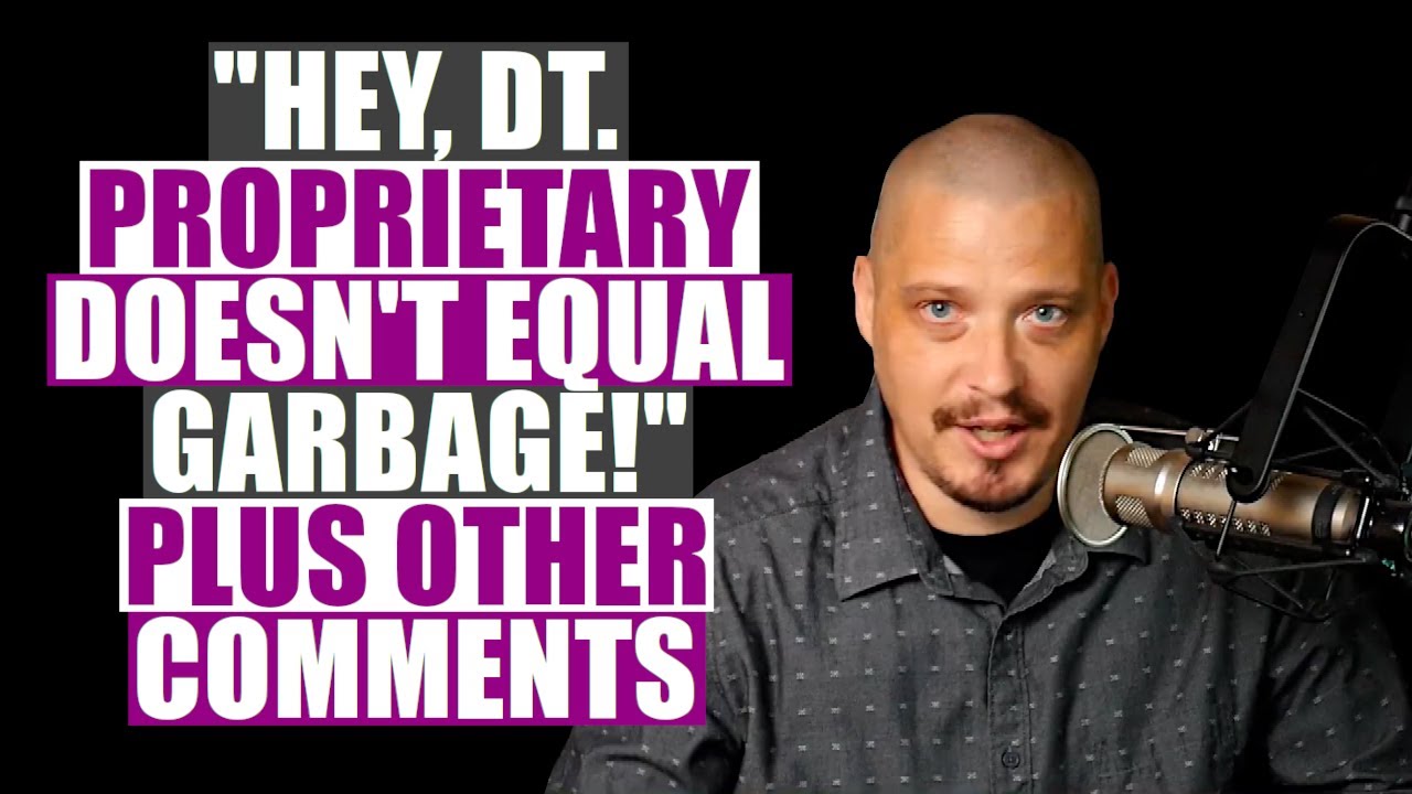 Hey, DT. You Need A Better Studio!- (Plus Other Comments I Get) DistroTube