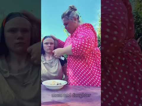 Mother and naughty daughter prank #prank#funny#mom#naughty