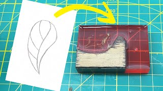 Wood carving for epoxy resin jewelry beginners
