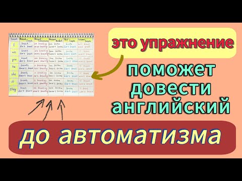 Выполняй это упражнение каждый день и доведи АНГЛИЙСКИЙ до АВТОМАТИЗМА | времена в английском
