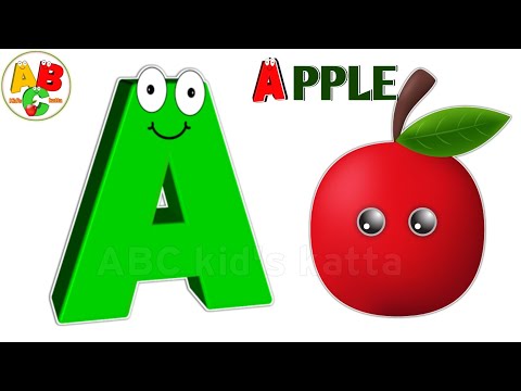 ABC learning videos for toddlers | A for Apple | ABC nursery rhymes #abcd