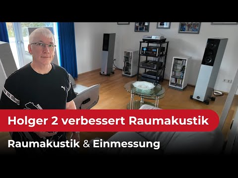 Holger2 im Einsatz. So hat er die Räume bei Klaus akustisch optimiert und eingemessen.