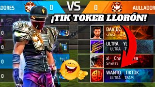 ASI HAGO LLORAR A ESTE TIK TOKER 🤣 Y ME INSULTA Y LES DICE MALOS A SU ESCUADRA ☠️ FREE FIRE