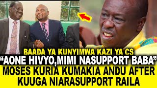 MIMI NASUPPORT BABA! MOSES KURIA KUMAKIA ANDU AFTER KUUGA WEE ARA-SUPPORT RAILA URIA ARENDA