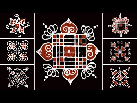 7 DAYS 7 KOLAM DESIGN | 1 Week Daily Kolam Collection |Trending Dots Rangoli | How To Draw | #shorts