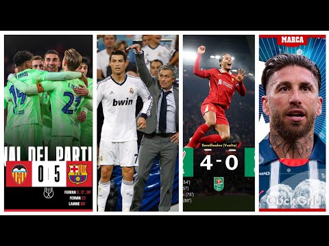 🔥Incroyable Manita du Barça⚽️ Mourinho répond à Ronaldo😱Ramos de Retour! Liverpool invincible!?