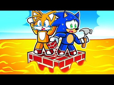 Construye Para SOBREVIVIR a La LAVA en Roblox!