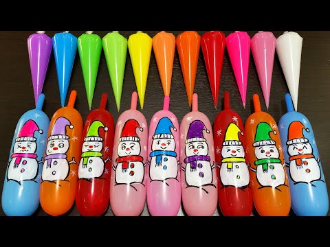 MAKING SLIME WITH PIPING BAG VS BALLOON ! SATISFYING VIDEOS #5664