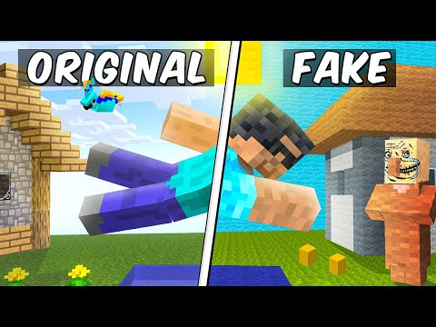 I GOT TRAPPED INSIDE MINECRAFT FAKE EDITION!