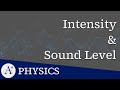 Sound Intensity and Level Concepts