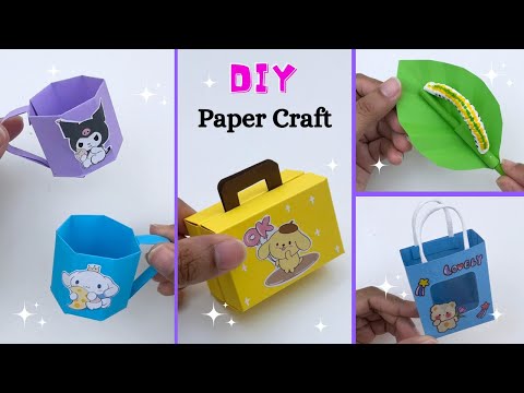 9 Easy Paper craft/ Easy craft ideas / miniature craft / how to make / DIY / school project #craft