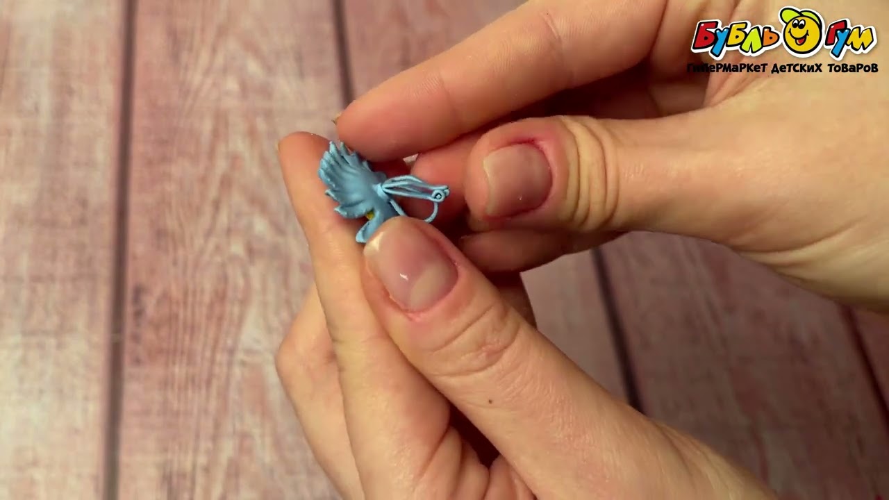 Клипсы Lilly&Mia Ромашки синие - видео