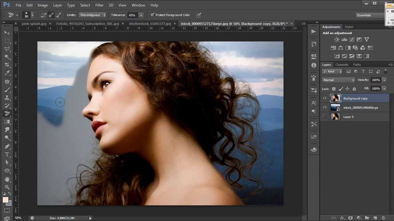 ลบพื้นหลังง่ายๆ ด้วยเครื่องมือ Background Eraser ใน Photoshop - 8Columns