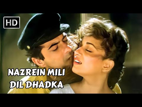 Nazrein Mili Dil Dhadka | Raja (1995) | Madhuri Dixit, Sanjay Kapoor | 90s Romantic Hindi Songs