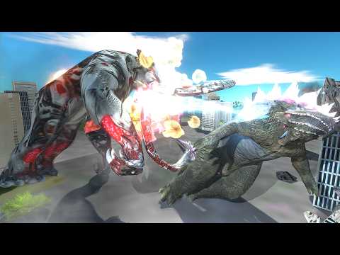 Mecha Behemoth VS. Evolved Godzilla! - Animal Revolt Battle Simulator