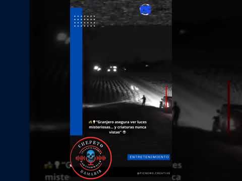 Luces extrañas en una granja y canales captado por cámaras de seguridad