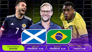Taktisk analys inför Skottland v Brasilien
