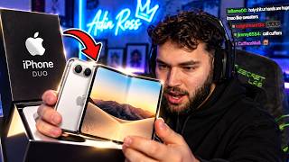 Adin Ross Shows His New $10,000 iPhone Duo
