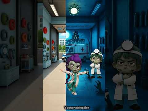 Doctor zombie vs doctor zombie | dance fight 🧟♀️⚡💃#shorts #cartoon #dance