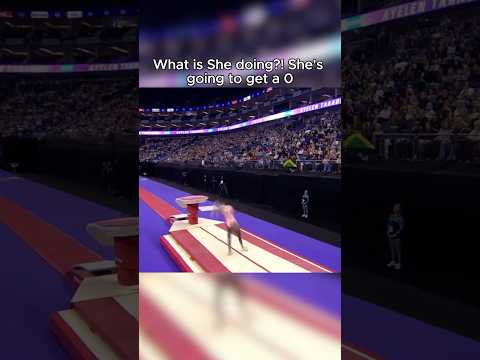How Did She Score so High??  #gymnast #vault #gymnastics  #olympics