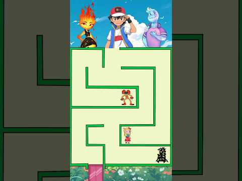 Elemental x Satoshi Play Maze Challenge To Escape Level 999 #shorts #maze