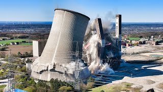 Explosive Demolition of Power Plant and Cooling Tower