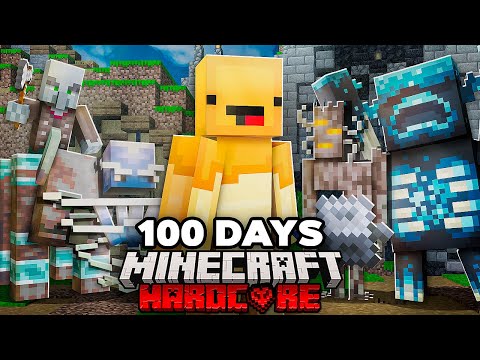 I Survived 100 Days in AMPLIFIED Hardcore Minecraft !