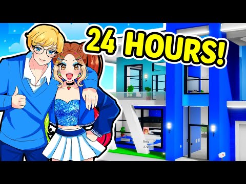 24 HOURS in A BLUE ONLY Brookhaven World Ft. MASON