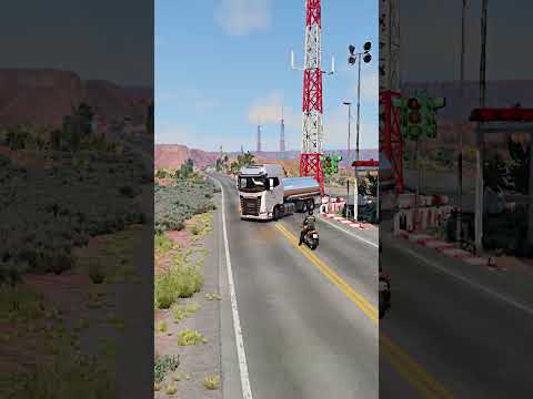 Realistic Highway Car Crashes #108