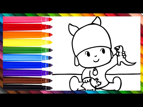 Pocoyo Drawing, Coloring, Pajnting For Kids & Toddlers || How to Draw Pocoyo_ Child Art