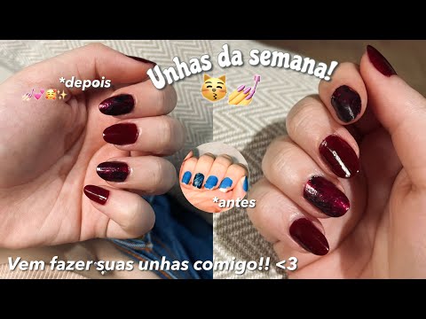 VEM FAZER SUAS UNHAS COMIGO!💅🏻✨ |unhas da semana😽