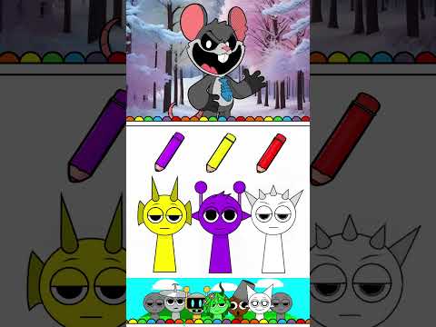 Incredibox Spunki New Challenge - Painting color puzzle game🌈🌈 #shorts #sprunki #funny #games
