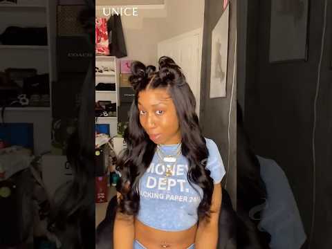 Look! look! the wig cap built in! UNice Byebye Cap HD wig #RealScalpWig #gluelesswig #hdlacewig