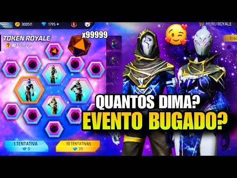 EVENTO BUGADO? PEGANDO AS SKINS DA INCUBADORA BESTA DAS GALÁXIA NO FREE FIRE💀