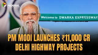 LIVE | PM Modi inaugurates Rs 11,000 Cr Delhi highway projects | Dwarka Expressway & UER-II